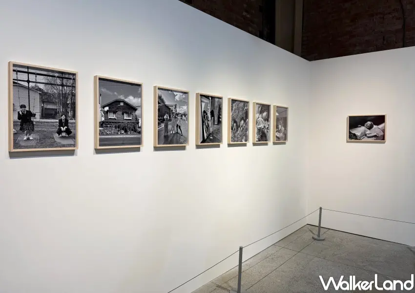 ▲華山奈良美智攝影展!以北海道、庫頁島與台灣三地為主題,一共展出162幅作品。(攝影:鄭亦庭)