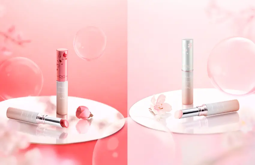 ▲ParaDo推出櫻花面紗唇膏限定款兩款，除了好用外，還受過京都鈴蟲寺的加持。