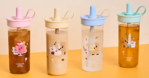 矮袋鼠隨行杯爆萌！樂扣樂扣DINOTAENG聯名，保溫杯 提袋超實用。