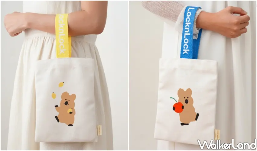 ▲DINOTAENG呆萌町系列萬用提袋有兩款造型選擇。