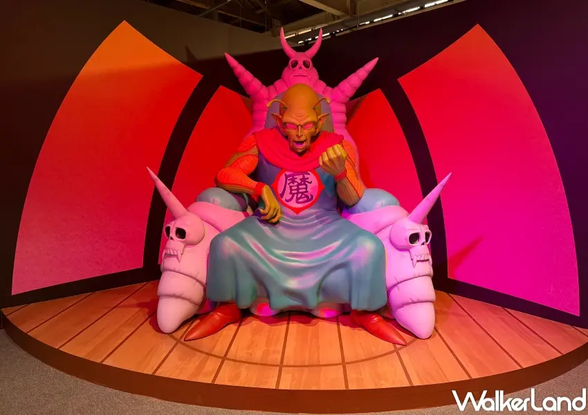 ▲華山七龍珠特展必拍比克大魔王雕像打卡點。(攝影：鄭亦庭)