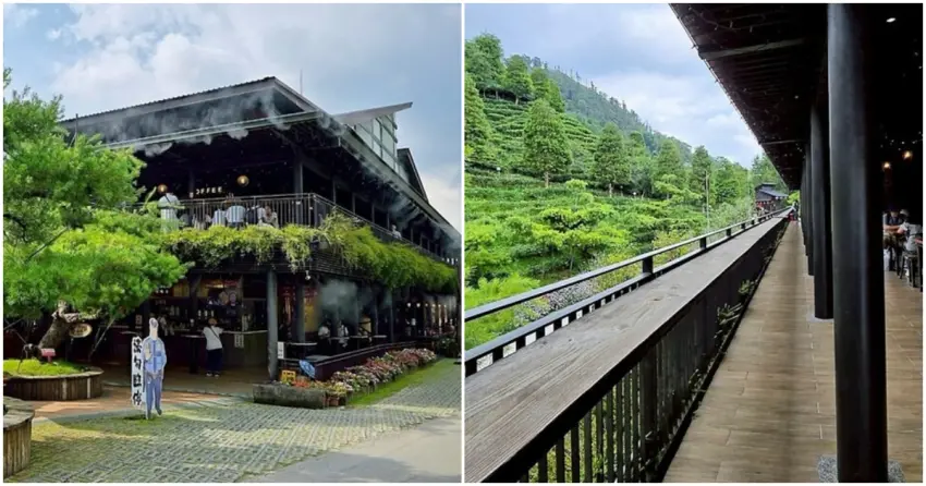 ▲「喝喝茶」除了有超好拍的日式建築與茶園步道，更有獨特的奉茶與紅茶茶葉蛋可以體驗，是魚池最受歡迎的順遊景點。