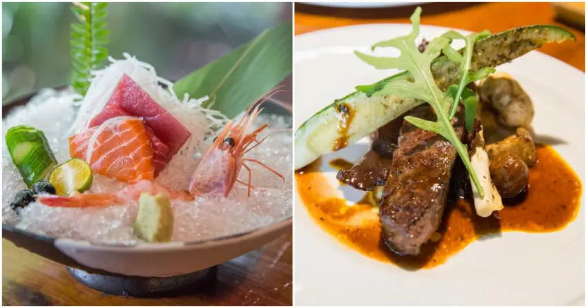 ▲「雕之森」的無菜單料理嚴選當季食材，生魚片鮮甜彈牙，熟食主餐則融合西式手法，展現出多層次的豐富口感，每一道都讓人驚豔。