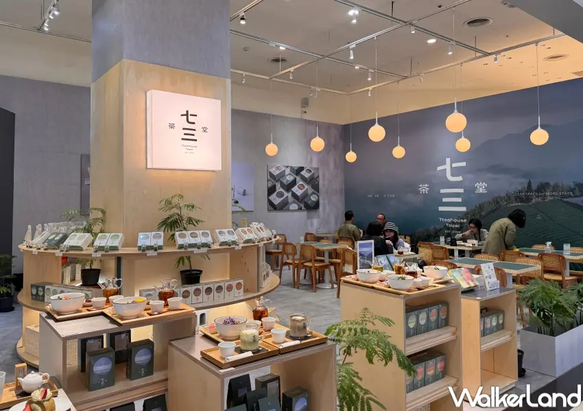 ▲從台灣茶泡飯、茶甜點到茶拿鐵,七三茶堂在快閃店中完整呈現茶走上餐桌的多元樣貌。(攝影:張人尹)