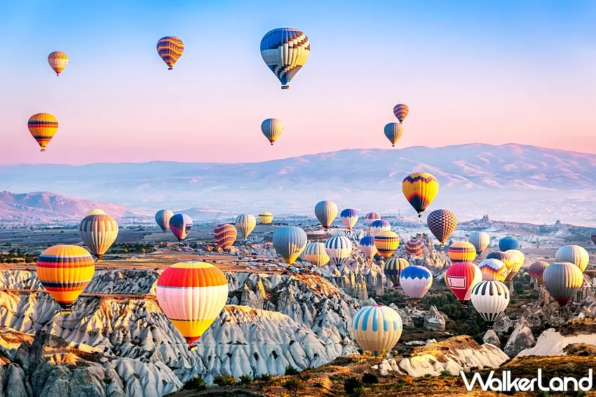 ▲土耳其聲量成長37%,親民價格成為小資長城首選,卡帕多奇亞熱氣球為全球旅遊清單榜首常客。圖/雄獅旅遊提供;窩客島整理