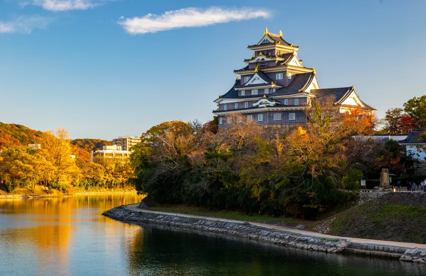 ▲秋季的岡山城（圖/shutterstock）