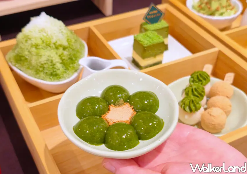 ▲對選擇困難的抹茶控來說，「辻利時光套餐」可以一次吃到四款甜點超划算。(攝影：鄭雅之)