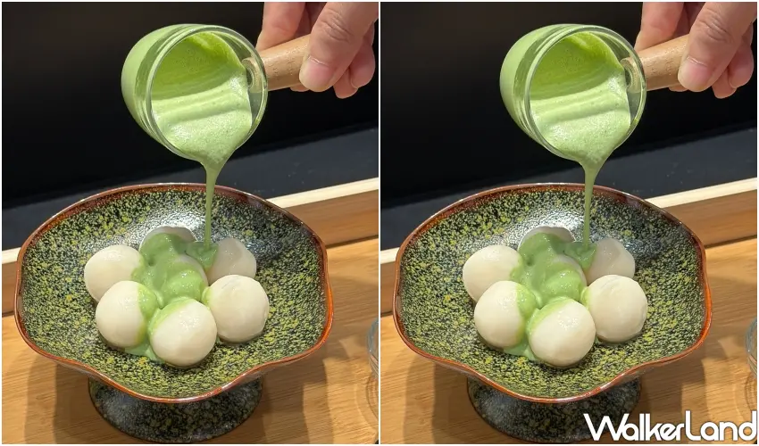 ▲辻利茶舗TSUJIRI「客製化體驗升級」，可隨心加購抹茶、焙茶淋醬。(攝影：鄭雅之)