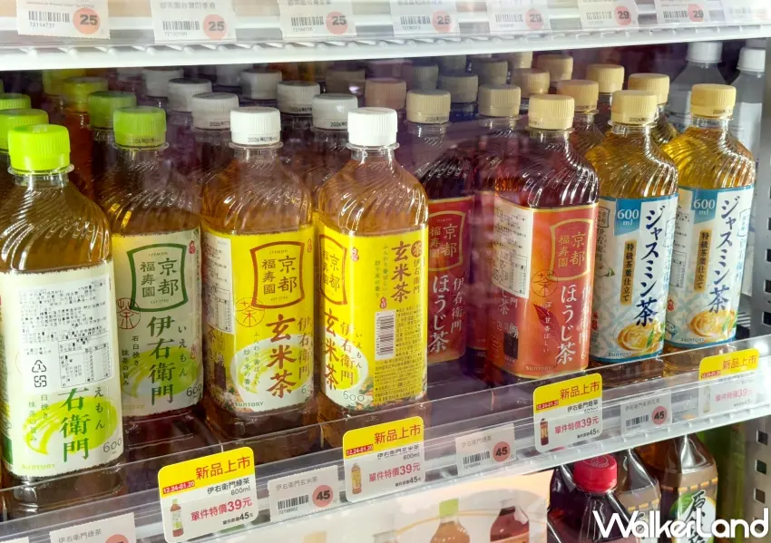 ▲萊爾富同步引進京都福壽園系列茶飲,經典綠茶、焙茶、玄米茶、茉莉花茶一次到齊。