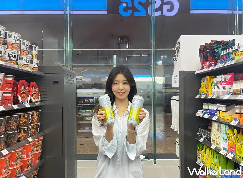 ▲安成宰代言「白蘇維濃檸檬Highball」在韓國GS25便利商店兩個月狂銷百萬瓶 / 圖／GS25提供；窩客島整理