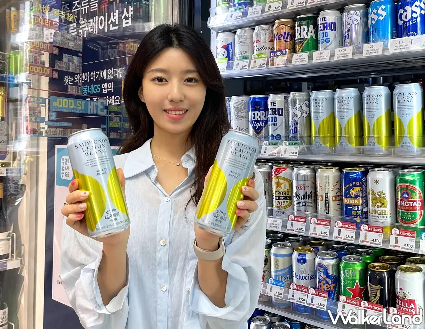 ▲韓國GS25兩個月狂銷百萬瓶，紐西蘭白酒基底搭配新鮮檸檬，米其林三星主廚推薦搭配炸雞、麻辣燙最對味 圖／GS25提供；窩客島整理