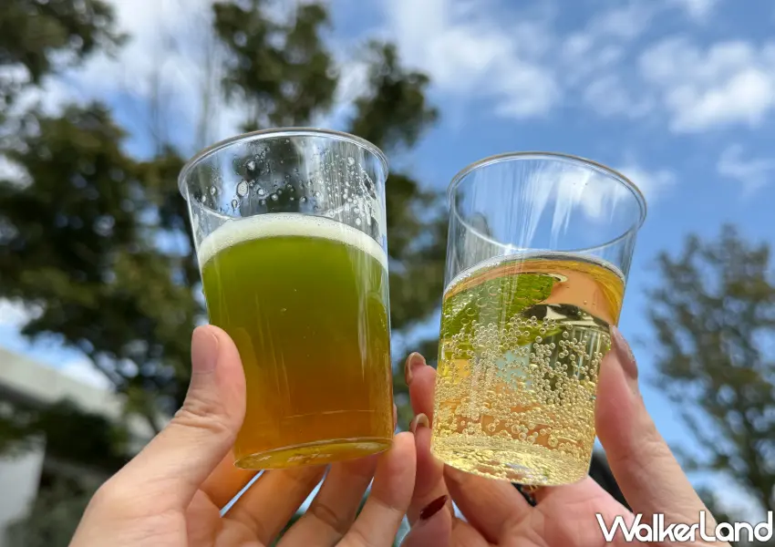 ▲現場邀請日本茶職人，現場特調製作焙茶、茶氣泡飲、茶調酒。(攝影：鄭雅之)