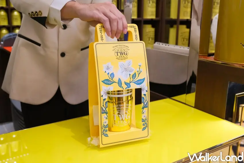 ▲TWG Tea 信義A8外帶概念店提供多款無茶鹼茶，粉絲可現場品嚐療癒熱茶（攝影：張人尹）