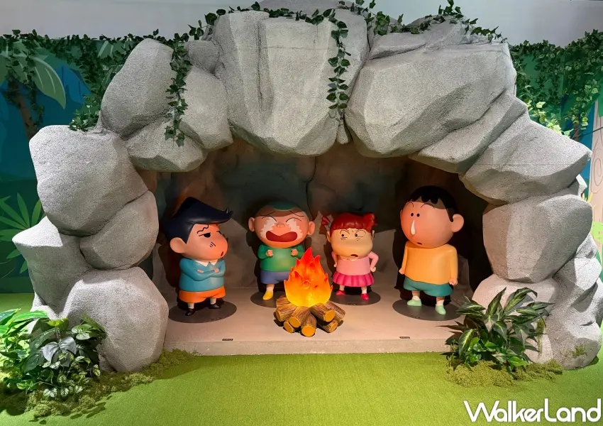 ▲華山蠟筆小新展必拍打卡點！重現蠟筆小新經典場景。(攝影：鄭亦庭)