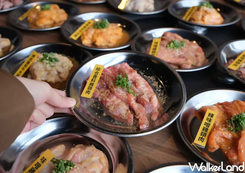 ▲下次想吃燒肉就到乾杯居酒屋，各種肉品超多選擇。(攝影：鄭雅之)