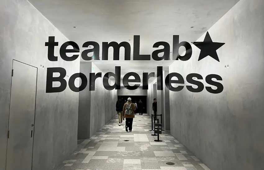 ▲區域內集結日本最受矚目的數位藝術美術館 teamLab Borderless。