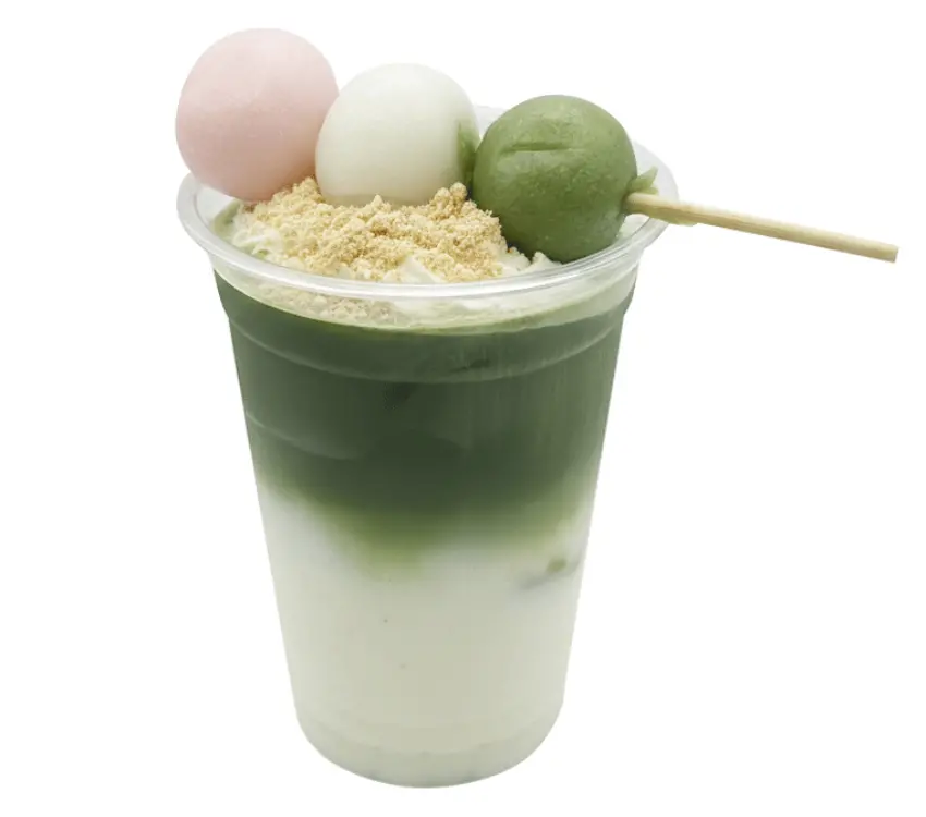 ▲喜歡喝咖啡又想吃小點心，可以考慮這暖糰子抹茶拿鐵。