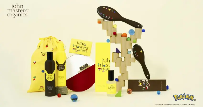 ▲有機保養品牌John Masters Organics要讓寶可夢粉絲失心瘋了，2026年1月8日起推出皮卡丘特別設計系列。