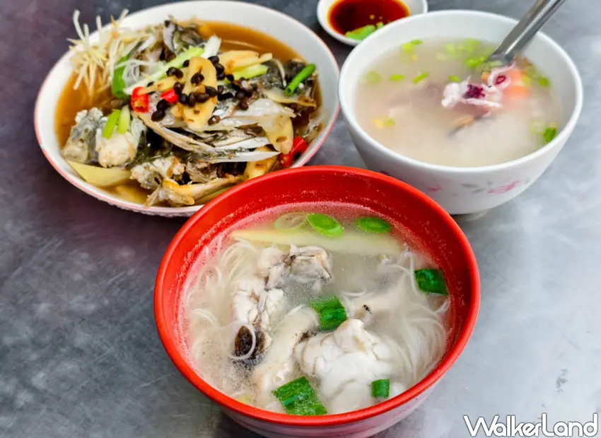 ▲深受海鮮控歡迎的高雄鱸魚麵線「秋霞鱸魚麵線」。（美食好芃友提供）