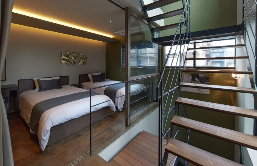 ▲寢室共有2種類型,分別是洋式和和式,洋式3間各配置2張雙人床。