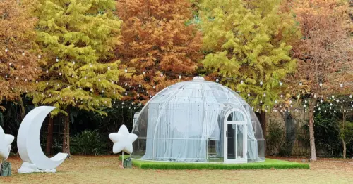 士林落羽松4天免費看！青青食尚花園會館就在故宮旁，再送500元餐券。