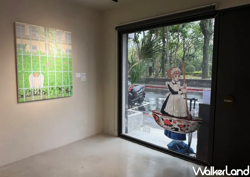 ▲松菸旁隱藏版展覽！永島千裕台灣首次個展《Magic Place 幻居》，即日起在Contemporary by U 畫廊展出。(攝影：鄭亦庭)