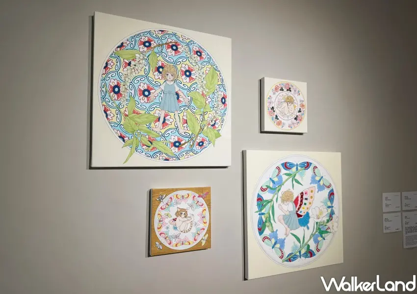 ▲信義區展覽必逛亮點！日本藝術家永島千裕作品中融合傳統瓷器花紋。(攝影：鄭亦庭)