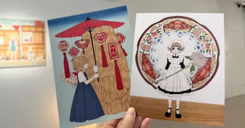 松菸旁隱藏版日系展覽！信義區必逛永島千裕台灣首展，日系畫作、必買周邊一次看。