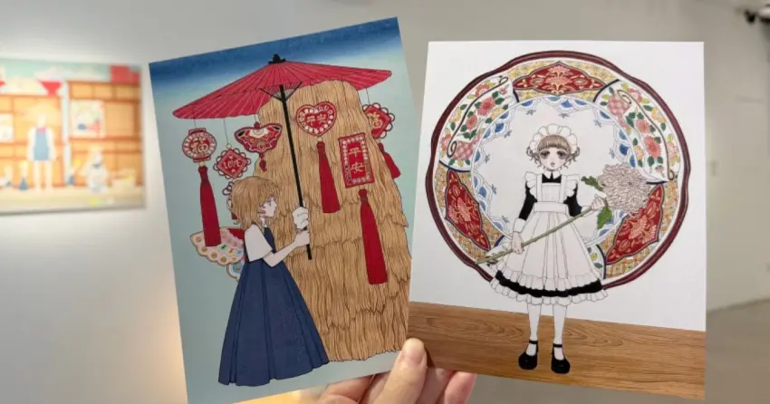 松菸旁隱藏版日系展覽！信義區必逛永島千裕台灣首展，日系畫作、必買周邊一次看。