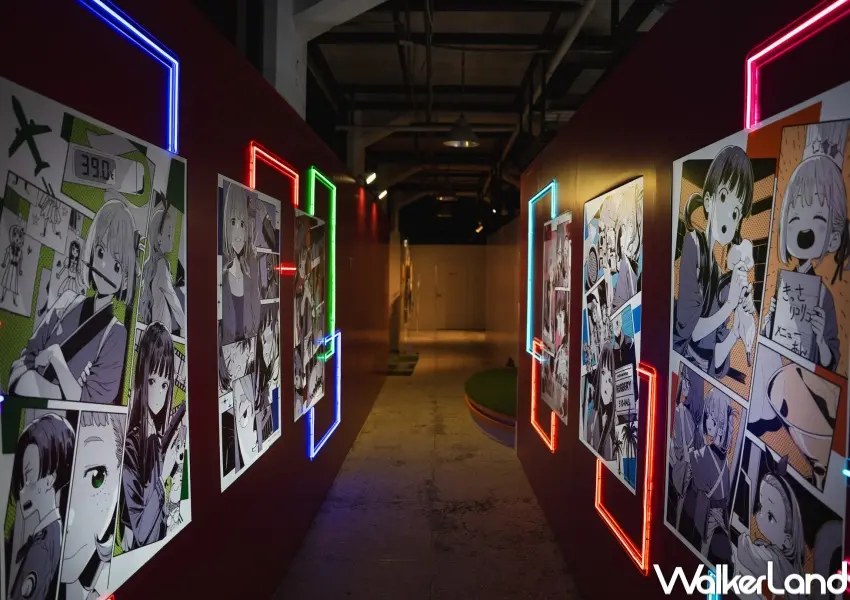 ▲松菸Lycoris Recoil 莉可麗絲特展即日起至3/1在松菸展出，入場送送你典周邊。