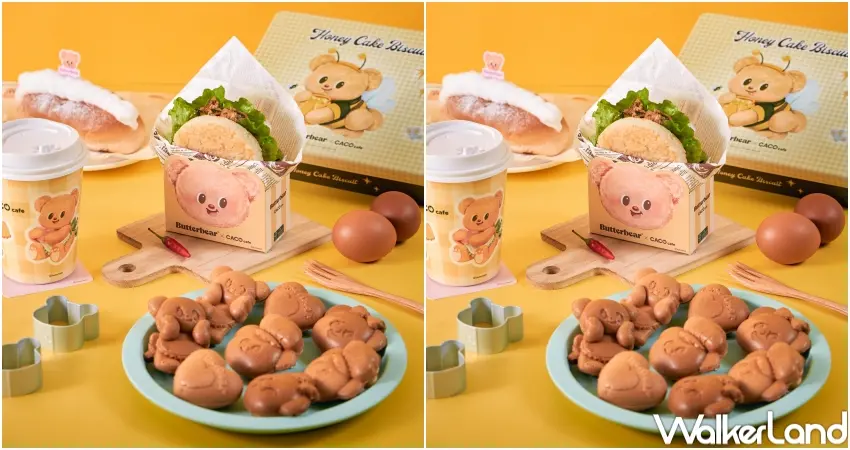 ▲主題餐點從鹹食、甜點到飲品皆融入 Butterbear 元素，完整呈現角色氛圍。