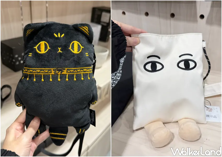 ▲華山古文明展周邊必買推薦！安德魯貓咪系列、梅傑德包包等。(攝影：鄭亦庭)
