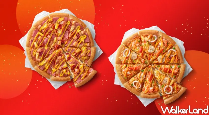 ▲必勝客新年期間推出多款比薩優惠，升級口味單點6折，平日外帶也有299元選項。