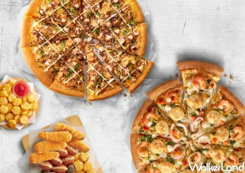 ▲購買必勝客私廚饗宴餐即可參加抽獎，有機會獲得五星級溫泉飯店住宿券。