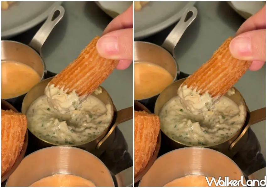 ▲WHAT’S LA SAUCE首發主打推出11款特色沾醬，無論沾薯條、吉拿棒都超搭。(攝影：鄭雅之)