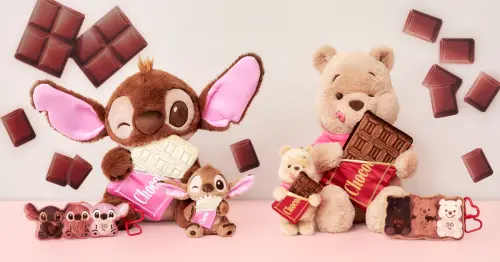 迪士尼商店ＸGODIVA首度聯名原創巧克力，巧克力師傅米奇造型情人節系列陸續開賣。