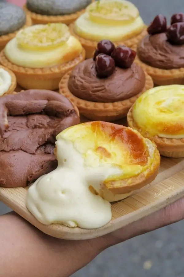 ▲台南甜點必買清單！美格瑪半熟起司專賣必吃流心爆漿半熟起司塔。