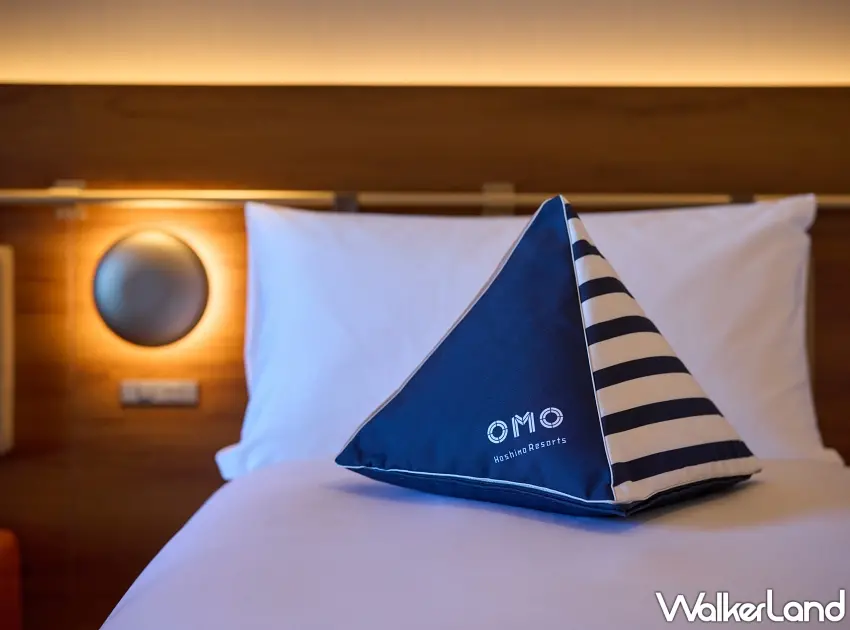 ▲標準客房同樣配備高品質的寢具與精心設計的船旅風格內裝，提供舒適睡眠體驗。圖／OMO5橫濱馬車道提供；窩客島整理