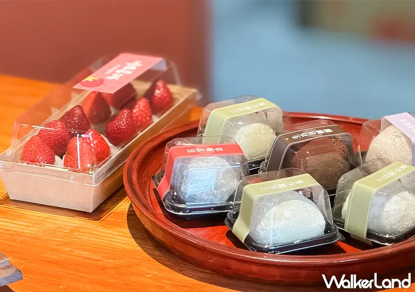 ▲宜蘭必吃草莓大福！三日和菓 記得預約、一週只賣四天，開心果大福也超推（攝影：蕭芷琳）