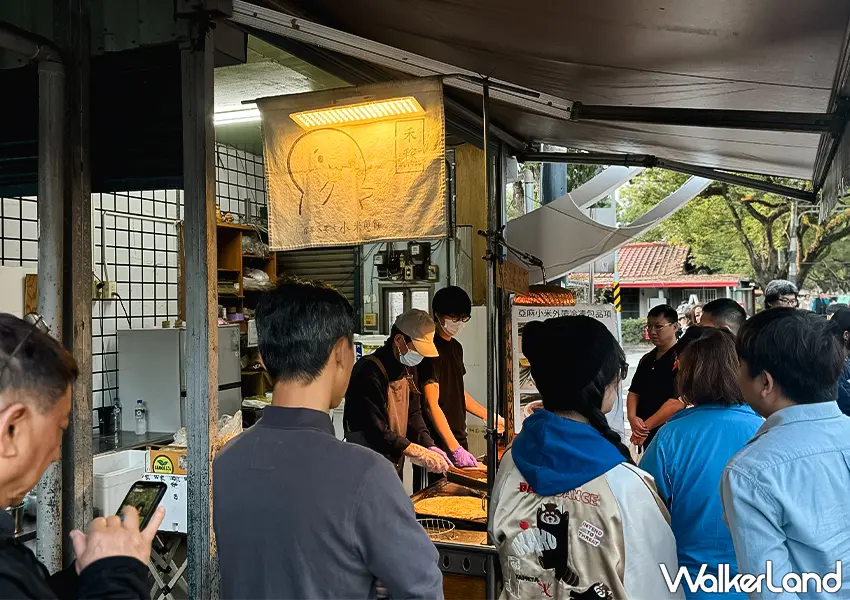 ▲南投中興新村必吃！禾稼亞麻小米蔥餅 週末排隊美食，乾煎不加油、咬下酥到會響（攝影：蕭芷琳）