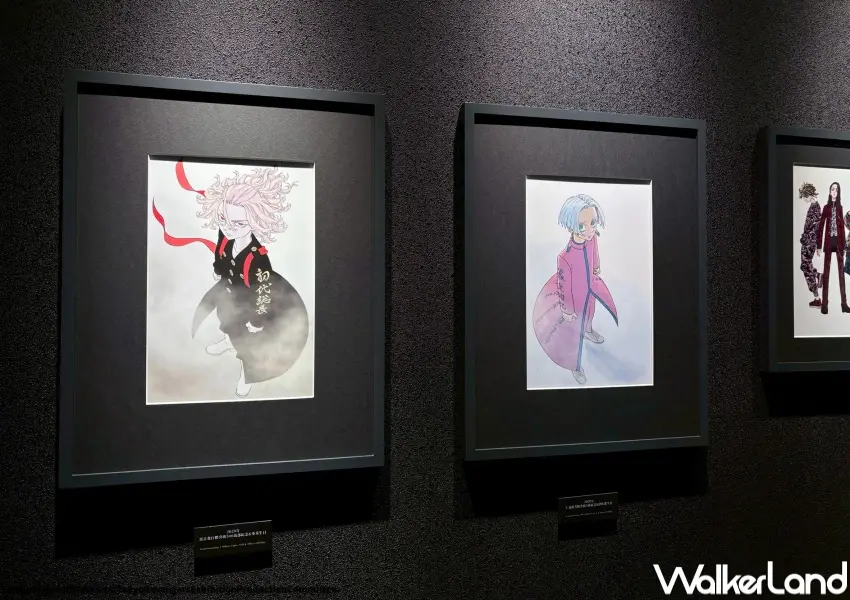 ▲東卍展台北場必逛亮點！近百件東卍全彩、黑白複製原畫一次欣賞。