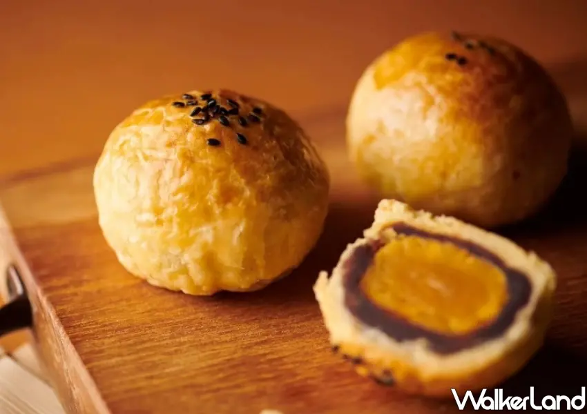 ▲新口味蛋黃酥是彰化老字號名店，每逢佳節會被搶購一空。