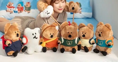 小七結帳直接買！DINOTAENG矮袋鼠25款周邊開賣，Quokka玩偶 護照套萌翻。