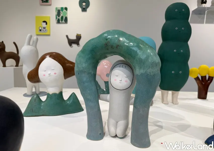 ▲台北免費展覽推薦！韓國陶偶藝術家河星美個展《心裏的森林》在純Object展出到1月24日，米門票開放參觀。(攝影：鄭亦庭)