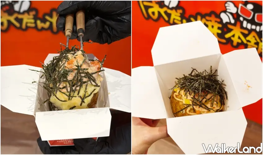 ▲日本「爆彈燒本舖」首次快閃台北，推薦必點明太子起司瀑布。(攝影：鄭雅之)