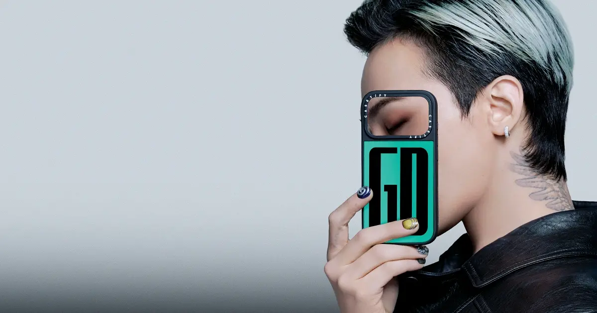 G-DRAGON強勢代言CASETiFY！15週年限定「金屬波紋手機殼」1月26日開賣。