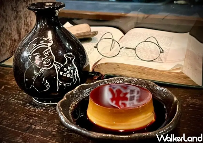 ▲昭和浪漫冰室特別將紅磚老屋的古董陳設搬到現場，並販售人氣布丁。