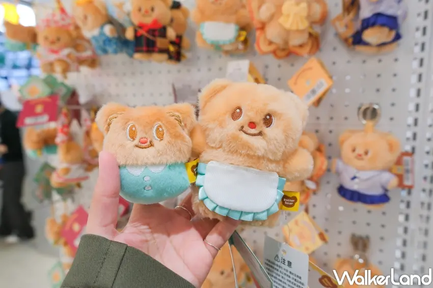 ▲活動期間推出 Butterbear 聯名周邊，熊熊吊飾可愛必買。（攝影：張人尹）