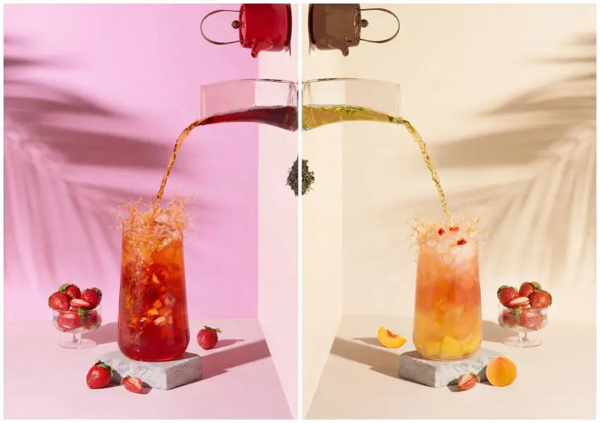 ▲MR.WISH × SOU・SOU 推出草莓系列茶飲,草莓紅了,莓好桃氣