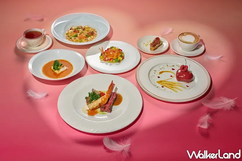 ▲台北美福GMT義大利餐廳推出「燭光絮語」情人節限定套餐，包含澳洲M9和牛與鮮活龍蝦等頂級食材。圖／台北美福大飯店提供；窩客島整理